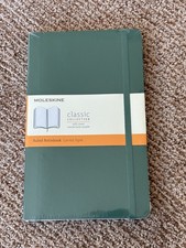 Moleskine Ruled Soft Cover Notebook GREEN 192 Pages, 5 x 8 1/4, NEW UNOPENED