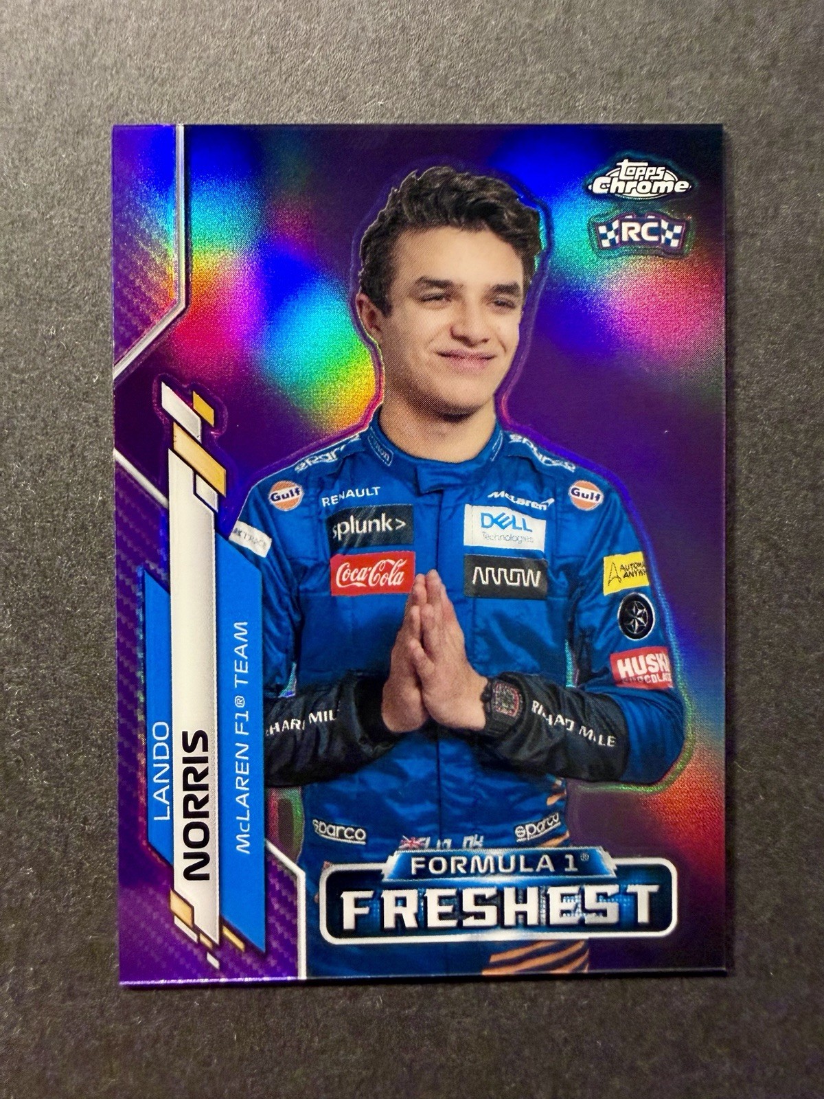 2020 Topps Chrome Formula 1 Lando Norris Purple Refractor /399 F1 #199 Freshest