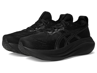 Asics GELNimbus 27 Athletic Sneaker Running Shoes Black /Graphite White Women 12