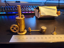 Miniatur Dampfmaschine Werbe Messing Spielzeug