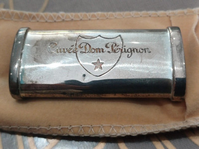 DOM PERIGNON LIGHTER HOLDER IN SILVER VINTAGE SILVER 925