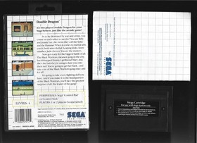 Sega Master System DOUBLE DRAGON w/Cartridge, Instructions & Box (CIB)