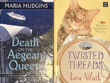 LARGE PRINT (2 hc) MARIA HUDGINS  dotsy lamb LEA WAIT twisted threads