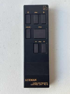 Luxman RC-3 Remote Control Black - Tested And Working!