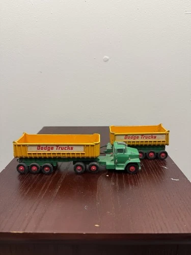 Lesney Matchbox K16 King Size Dodge Tractor & Fruehauf Tipper Truck Read Rare