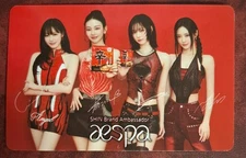 Aespa Shin Ramen Ramyun Ambassador Official Photocard Card