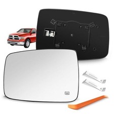 Compatible with Dodge Ram 1500 2500 Driver Side Mirror Glass, Driver Side  LH  