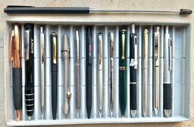SOLD AS FOUND LOT X1: 15 x Kugelschreiber inkl. SHEAFFER, WATERMAN, PARKER etc.
