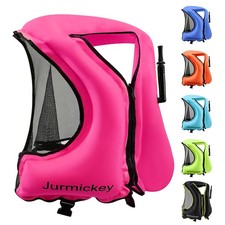 Snorkel Vest for Adults, Inflatable Snorkeling Vest for Men  Women, Portable...