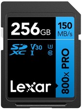 Lexar LSD0800P256GBNNNU 256GB SDXC Memory Card UHS-I V30 Class 10