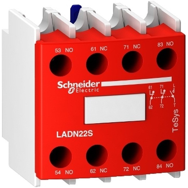 Schneider Electric Rosso Coperchio Di Sicurezza Blocco Ausiliario, Relais - Immagine 2