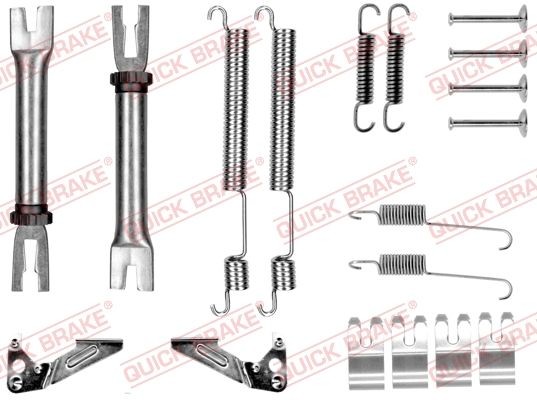 ZubehÖRsatz Bremsbacken Hinten Quick Brake 105 0053S FÜR Skoda VW ZubehÖR KIT-image