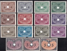 Briefmarken Deutschland, Generalgouvernement, 1940, Dienstmarken D1- D15