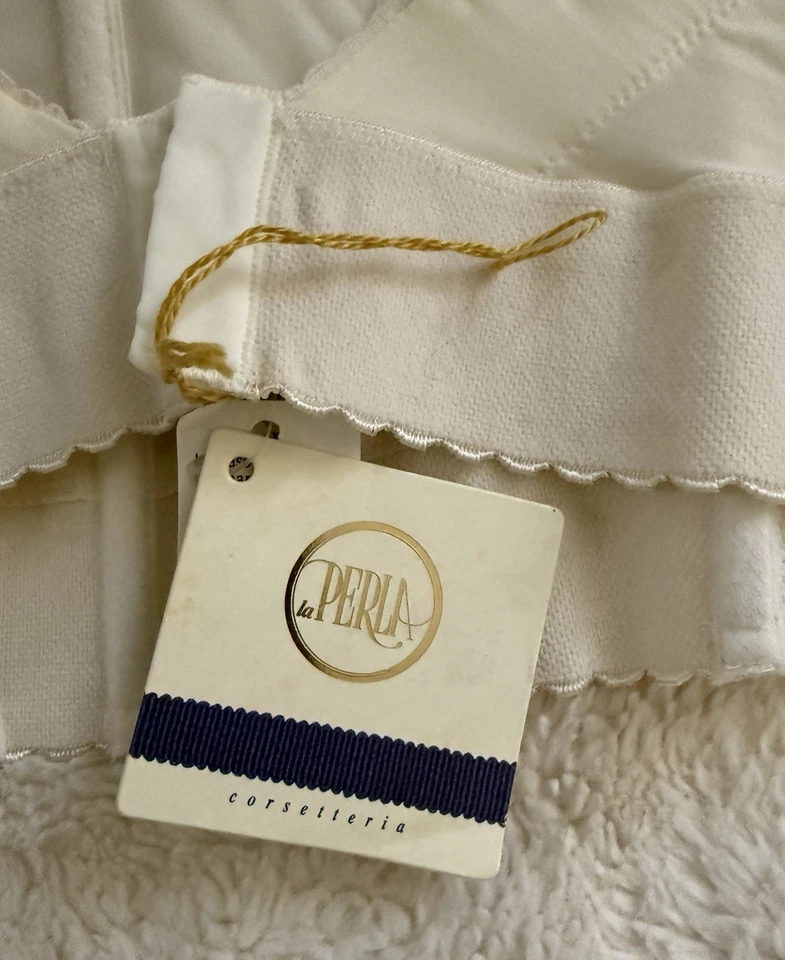 La Perla Deadstock Vintage NEW Ivory IT Sz 4 Backless Longline Bra 38 B NWT - Image 4 of 4