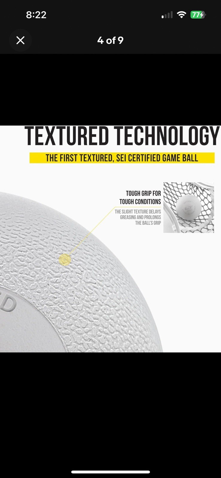 Guardian Pearl X - LT Textured Lacrosse Ball - 10 Pack, White New In Package