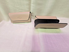 1 Case Authentic TOD'S Beige Leather Eyewear Case - New