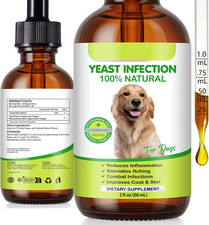 Yeast Infection Treatment for Dogs - Dietary Supplement with Herbal Blend to Soo