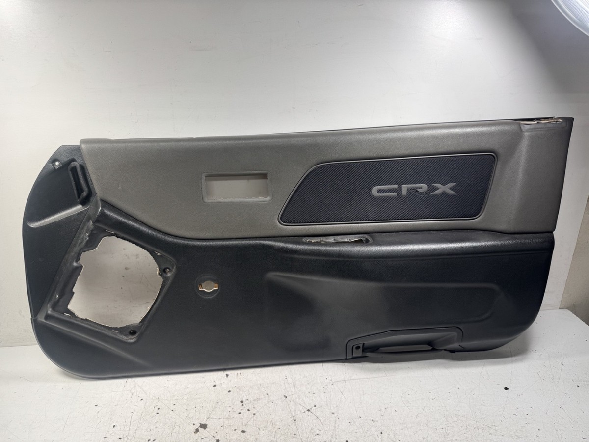 90-91 Honda CRX SI Right Door Panel Gray/Black OEM | eBay