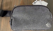 Lululemon Everywhere Belt Bag Glitter Silver Metallic Designer Fanny Pack