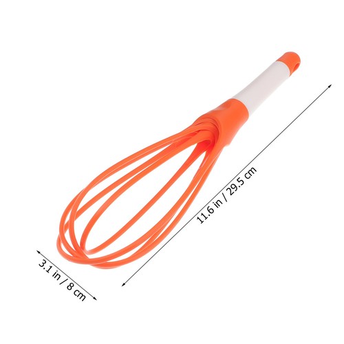 Frusta palloncino frusta sbattitore uova silicone antiscivolo 10 pollici - Foto 6 di 10