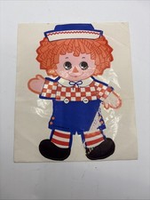 Vtg Raggedy Andy Self Adhesive Sticker Hallmark - Single Sticker READ