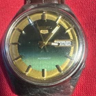 Vintage Seiko 5 Automatic Green Dial New Band Running