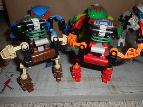Lego Bionicle BOHROK 8560 8561 8562 8563 8564 8565 Complete Set-6 w Krana, Bands
