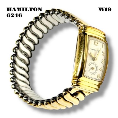 Rare Hamilton 6248 Square Antique Watch Gold Silver Vintage Unisex