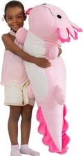 47" Giant Axolotl Stuffed Animal,Ultra Soft Salamander Kids Body Pillow Plush...