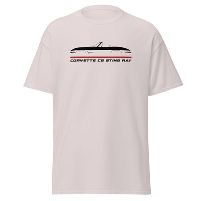 For Corvette C2 Sting Ray Convertible 1963-1964 Fans T-Shirt Racing Unisex Tee