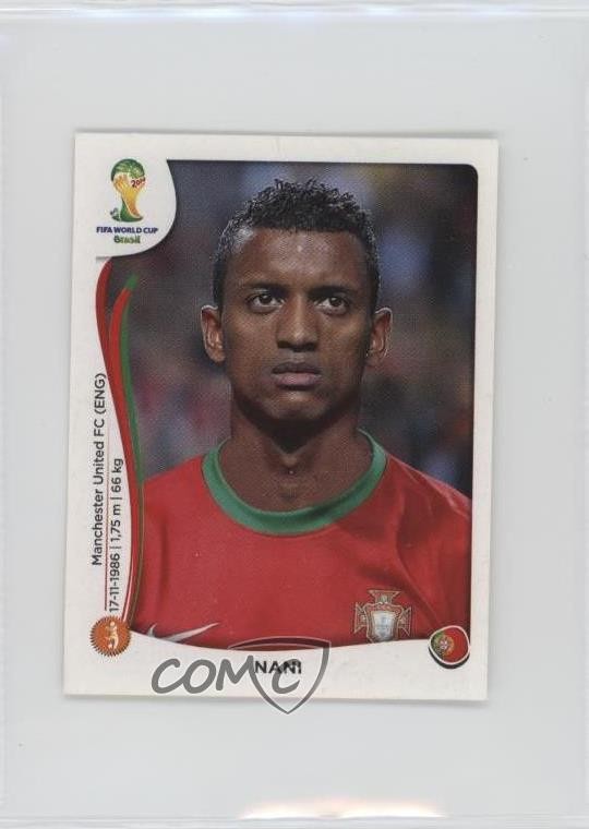 2014 Panini FIFA World Cup Brazil Album Stickers Nani #521 17xm