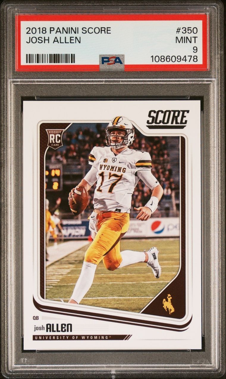2018 Score Josh Allen #350 PSA 9
