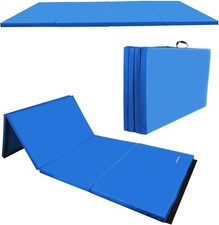 Balancefrom 6X4 Feet 4-Panel Folding Gymnastics Mat   2-Inch Thick Pad with Viny