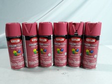 Krylon ColorMaxx Gloss Watermelon Paint + Primer Spray Paint - Lot of 6