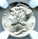 1942 Mercury Dime, NGC MS 66