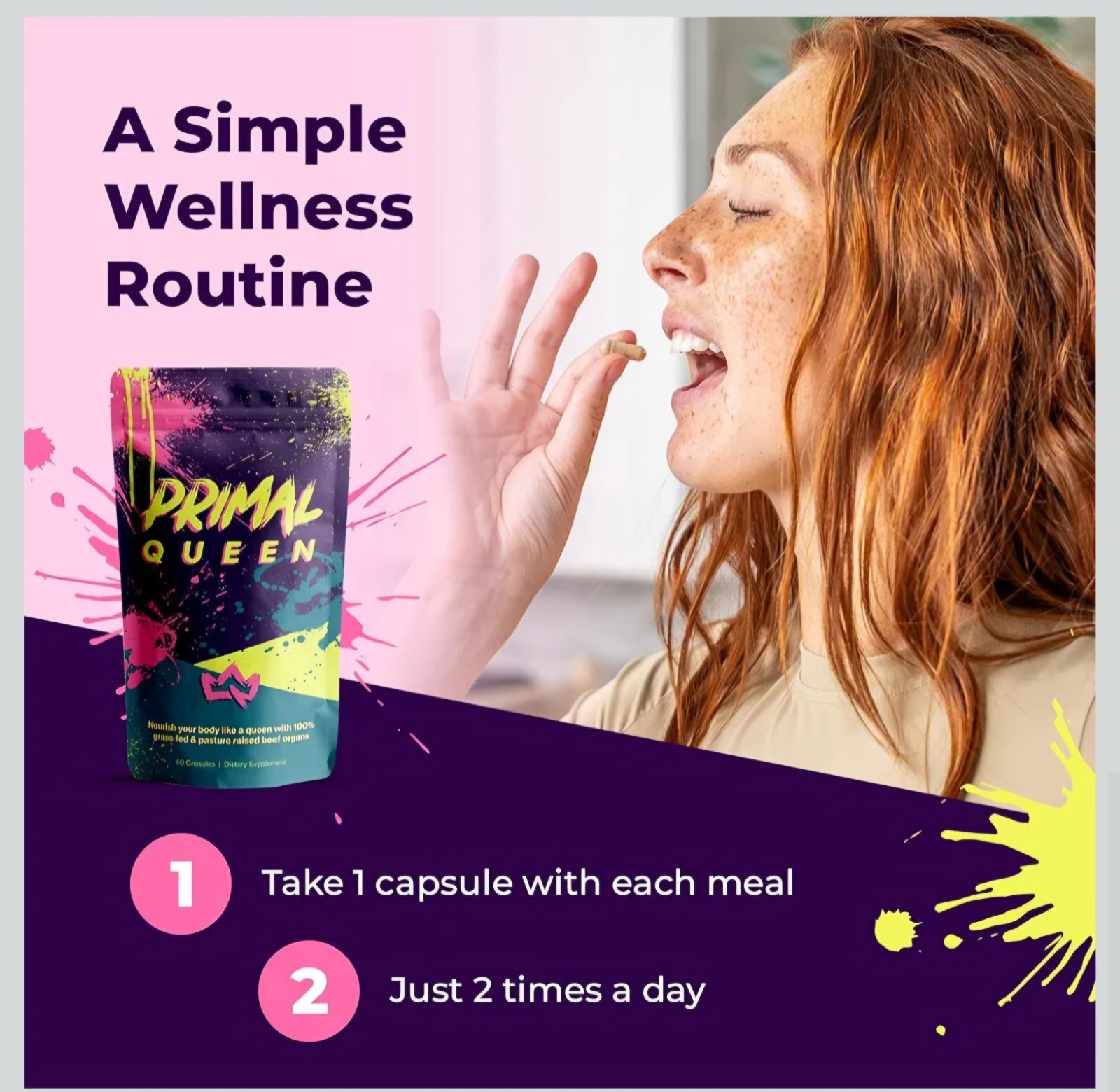 Primal Queen Brand New One Bag Of 60 capsules