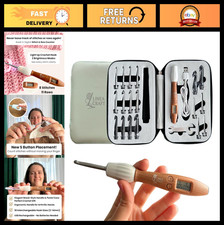 18 Sizes Interchangeable Crochet Hook Set with Light Up Counter  Ergonomic Case