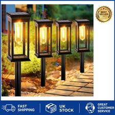 Elegant 6 Pack Solar Garden Lights - Warm White Pathway Illumination Solution