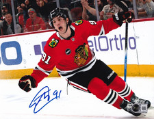 FRANK NAZAR signed (CHICAGO BLACKHAWKS) Hockey 8X10 photo BECKETT BY085793