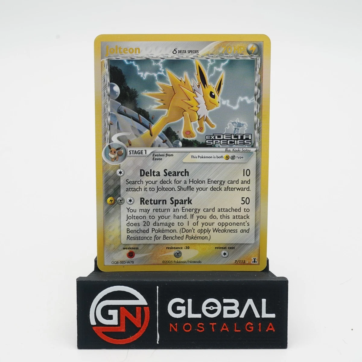 Jolteon Pokémon TCG EX Delta Species Individual Collectible Card