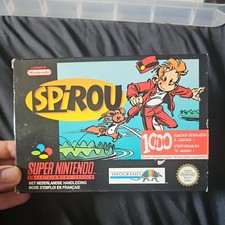 Spirou - FAH Super Nintendo Snes CIB with poster excellent condition 