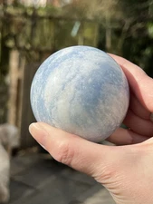 Celestite Ball : Inner Peace : Wisdom : Gentle Strength 70mm 13