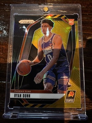 2024-25 Panini Prizm Prizms Black Gold #258 Ryan Dunn RC Rookie 1/5 SUNS