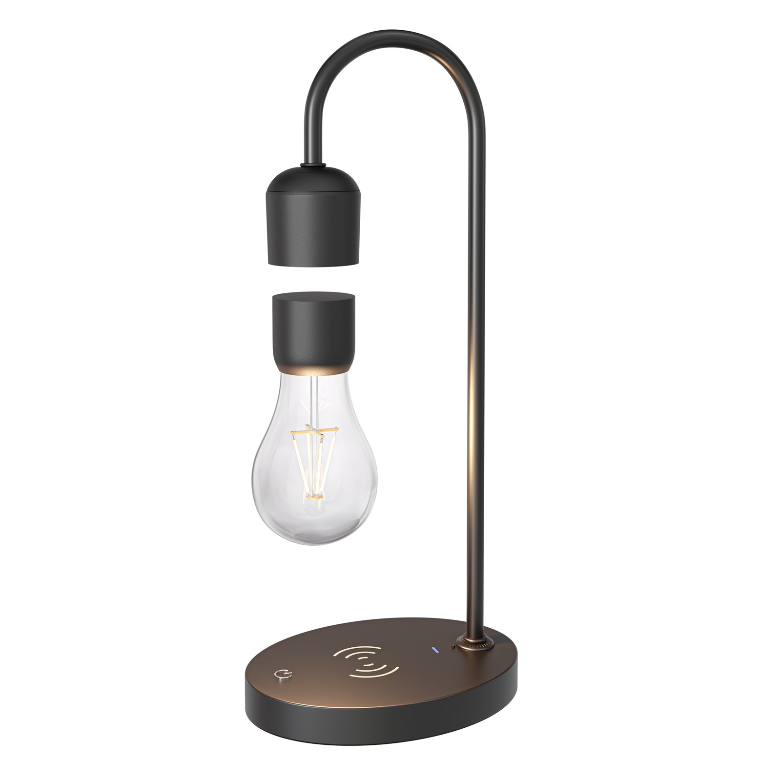 Bombilla flotante magnética lámpara de mesa MAGNETO negro luz decorativa