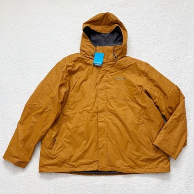 Columbia Men's Eager Air Interchange 3-in-1 Jacket, Burnished Amber (4X)