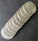 Lot of 10 50c Walking Liberty Silver Half Dollars