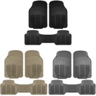 FH Group Universal Fit Rubber Car Floor Mats Heavy Duty All Weather - Full Set