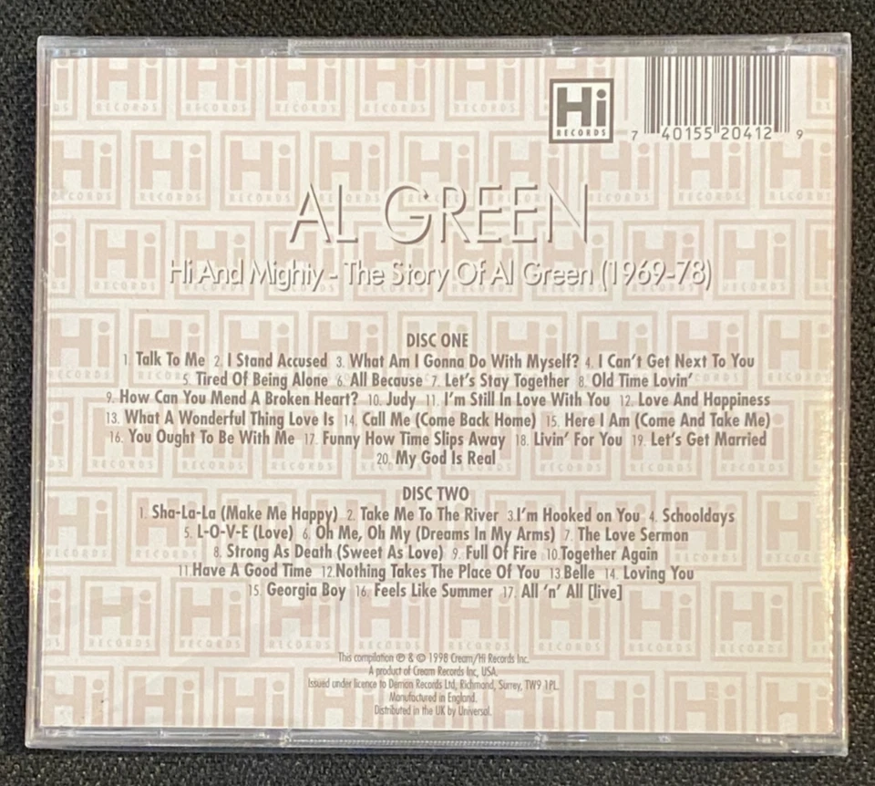 Al Green – Hi And Mighty: The Story Of Al Green (1969-78) - 2CD Compilation New - Image 2 of 2