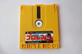 ZANAC/Pro wrestling FAMICOM DISK SYSTEM FCD Gamedisk and Box set tested-a1224-