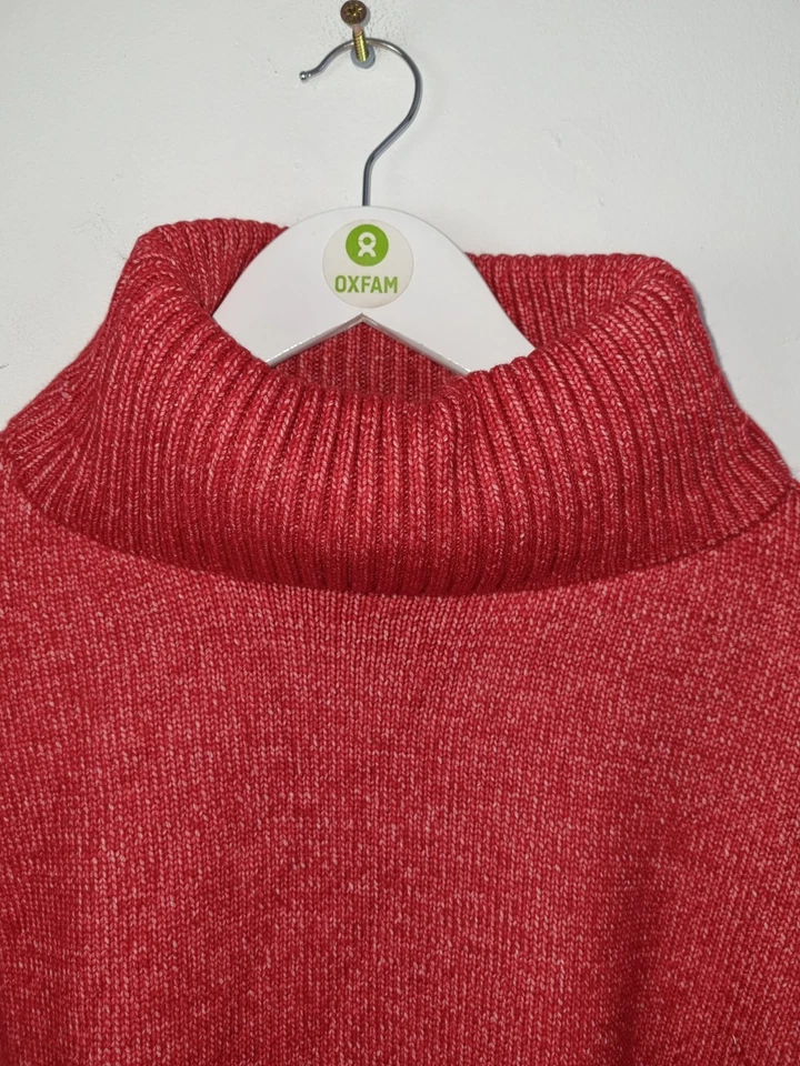 Nobody's Child Jumper Red Roll Neck Meet The Jean Drop Shoulder RRP £65 New F2 - Image 2 of 4